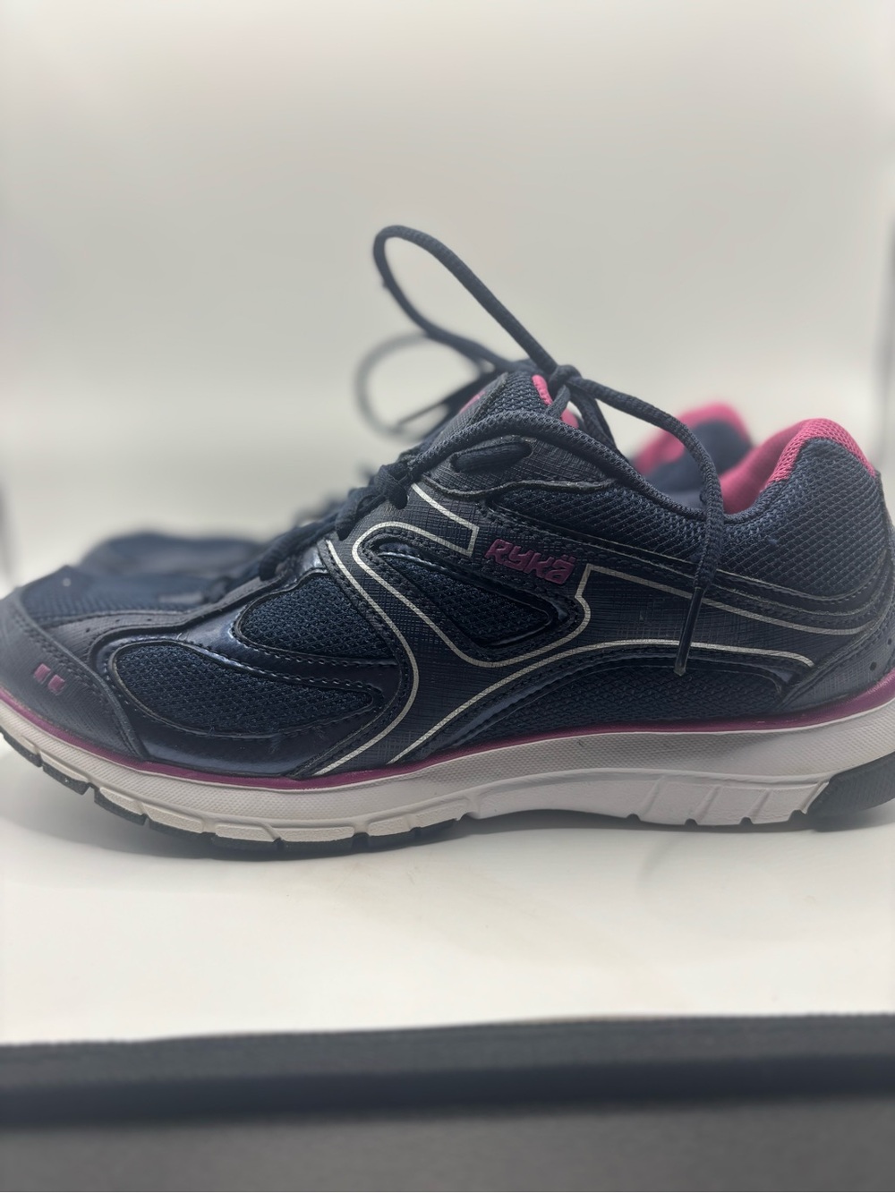 Ryka Navy and Pink Women's Athletic Walking Shoe